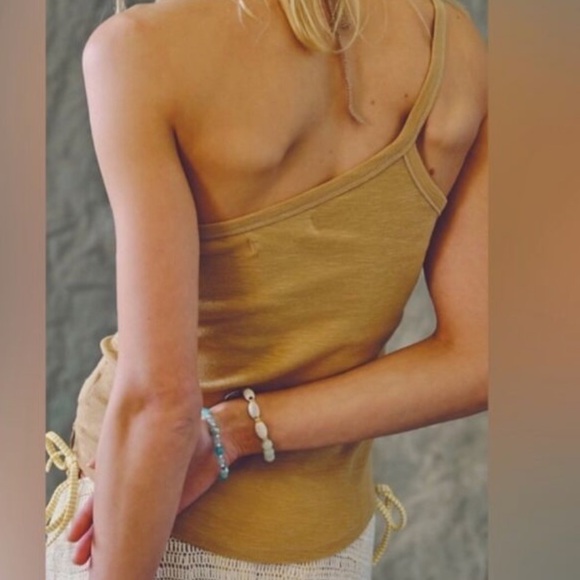 FREE PEOPLE ONE WAY OR ANOTHER ONE-SHOULDER TANK TOP - Picture 2 of 7